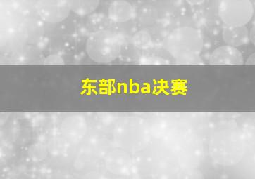 东部nba决赛