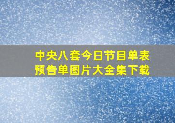 中央八套今日节目单表预告单图片大全集下载