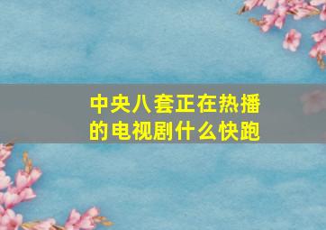 中央八套正在热播的电视剧什么快跑