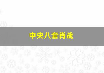 中央八套肖战