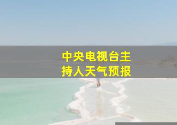 中央电视台主持人天气预报