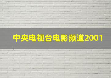 中央电视台电影频道2001