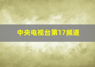 中央电视台第17频道