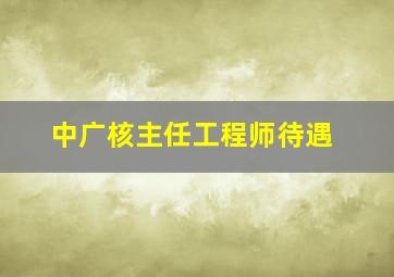 中广核主任工程师待遇