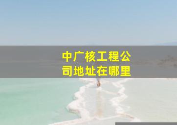 中广核工程公司地址在哪里