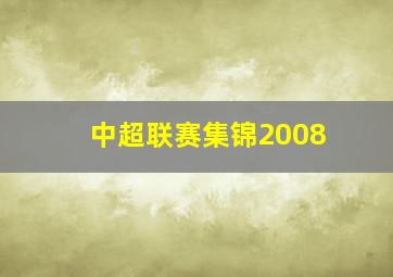 中超联赛集锦2008