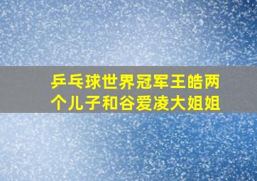 乒乓球世界冠军王皓两个儿子和谷爱凌大姐姐