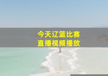 今天辽篮比赛直播视频播放