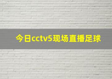 今日cctv5现场直播足球