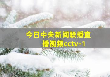 今日中央新闻联播直播视频cctv-1