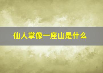 仙人掌像一座山是什么