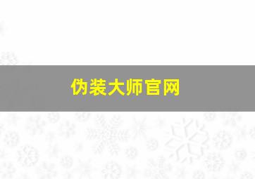 伪装大师官网