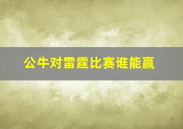 公牛对雷霆比赛谁能赢