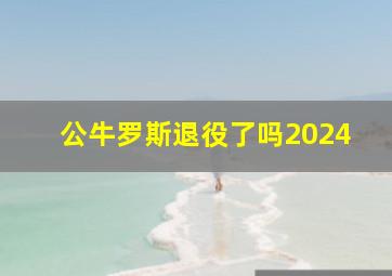 公牛罗斯退役了吗2024