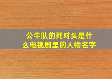 公牛队的死对头是什么电视剧里的人物名字