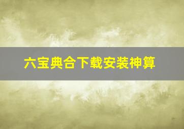 六宝典合下载安装神算