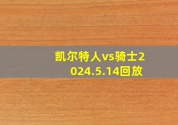 凯尔特人vs骑士2024.5.14回放