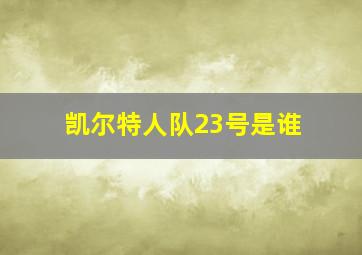 凯尔特人队23号是谁