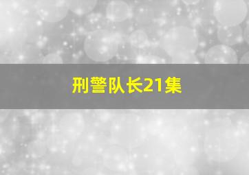 刑警队长21集