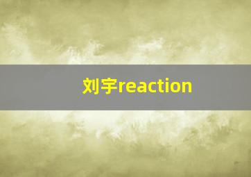 刘宇reaction