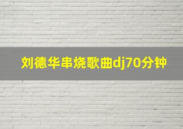 刘德华串烧歌曲dj70分钟