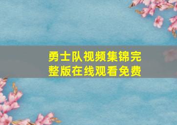 勇士队视频集锦完整版在线观看免费