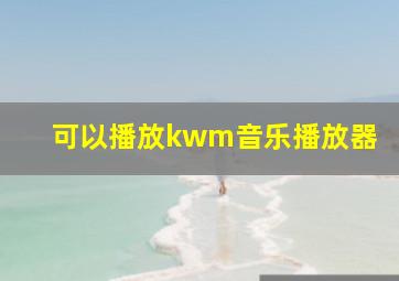 可以播放kwm音乐播放器