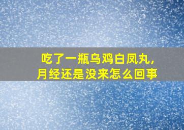 吃了一瓶乌鸡白凤丸,月经还是没来怎么回事