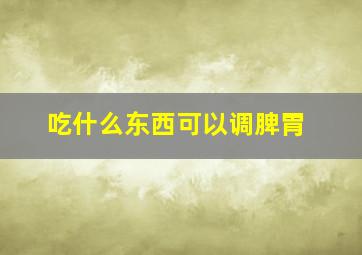 吃什么东西可以调脾胃