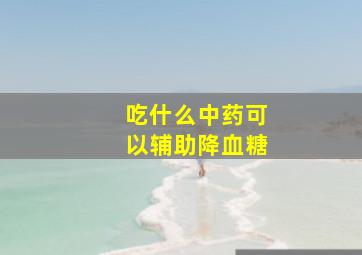 吃什么中药可以辅助降血糖