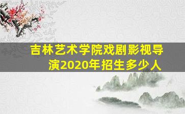 吉林艺术学院戏剧影视导演2020年招生多少人