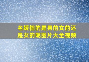 名媛指的是男的女的还是女的呢图片大全视频