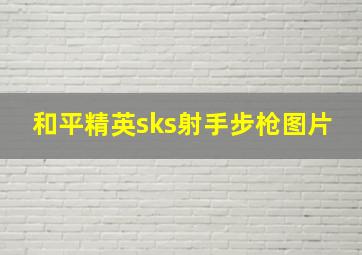 和平精英sks射手步枪图片