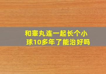 和睾丸连一起长个小球10多年了能治好吗