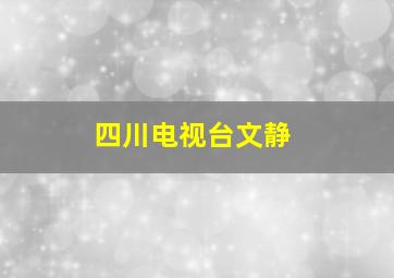 四川电视台文静