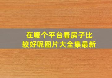 在哪个平台看房子比较好呢图片大全集最新