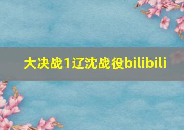 大决战1辽沈战役bilibili