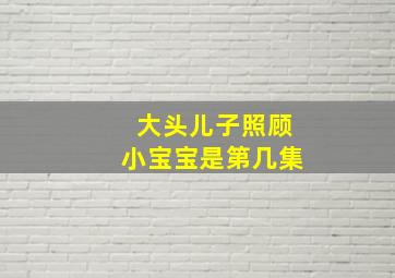 大头儿子照顾小宝宝是第几集