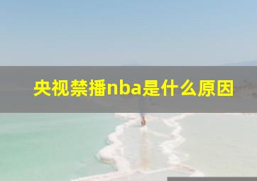 央视禁播nba是什么原因