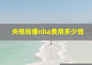 央视转播nba费用多少钱