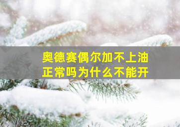 奥德赛偶尔加不上油正常吗为什么不能开