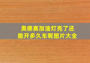 奥德赛加油灯亮了还能开多久车呢图片大全