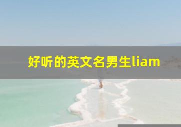 好听的英文名男生liam