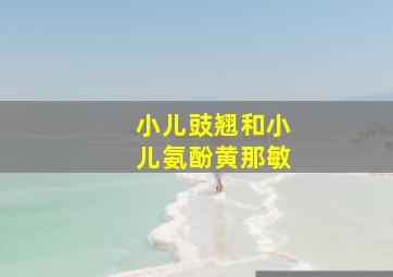 小儿豉翘和小儿氨酚黄那敏