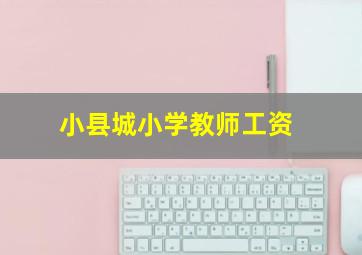 小县城小学教师工资