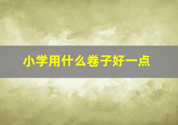 小学用什么卷子好一点