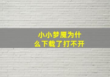 小小梦魇为什么下载了打不开