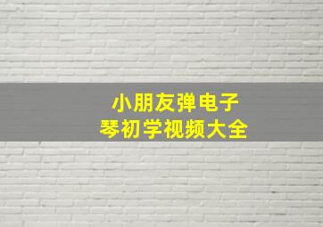 小朋友弹电子琴初学视频大全