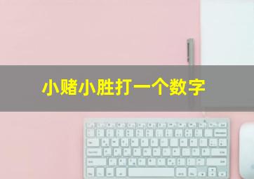 小赌小胜打一个数字