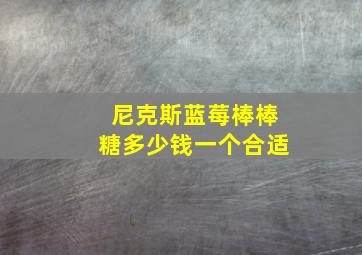 尼克斯蓝莓棒棒糖多少钱一个合适